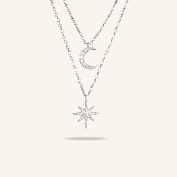 Collier Argent Blanc Astra Astrée - 45 cm