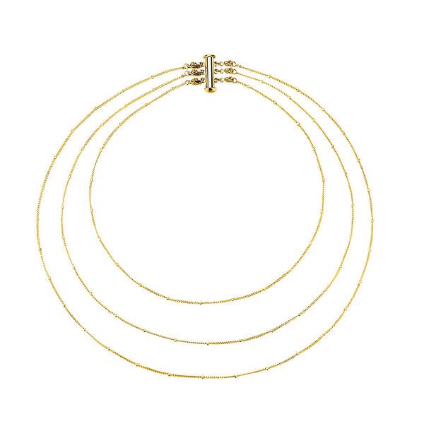 Collier trois chaines Ysia – Acier Inoxydable 316L