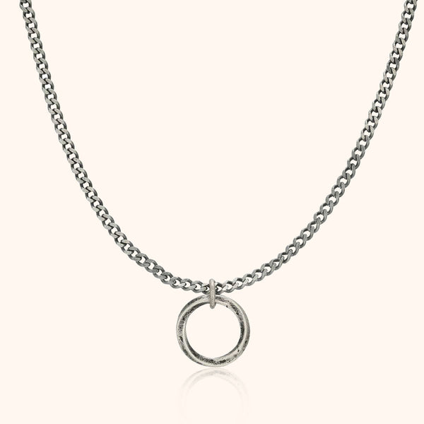 Collier Homme Anneau Eden – Acier Inoxydable 316L