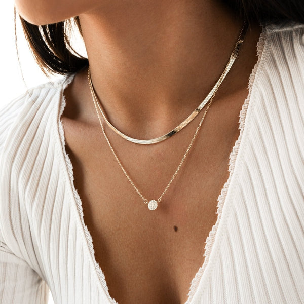 Collier Liora – Acier Inoxydable 316L & Argent 925