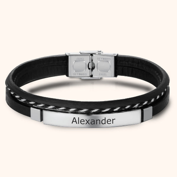 Bracelet Homme "Gravure"– Acier Inoxydable 316L